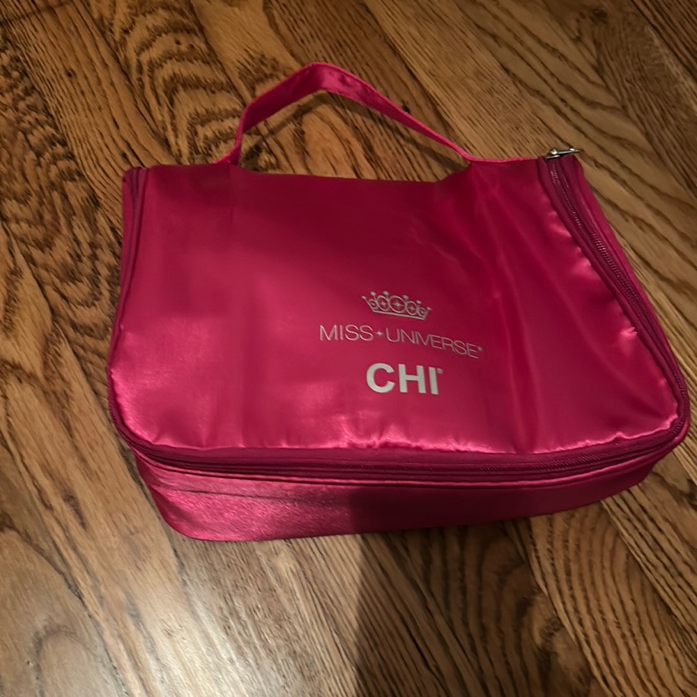 CHI Miss Universe Travel Set: Blow Dryer, Straightener, Pink Bag